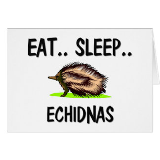 Cartão Coma ECHIDNAS do sono