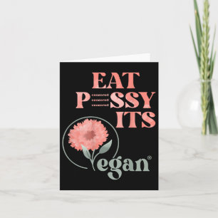 Cartão Coma Gata É Vegano X Edição Aquarela Vegano Censur