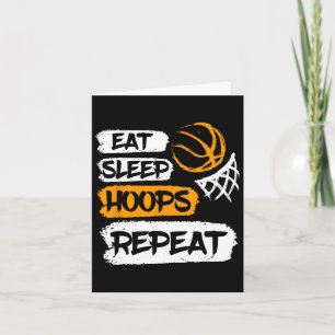Cartão Coma Hoops De Sono Repetir Vintage Bysketbyll Dize