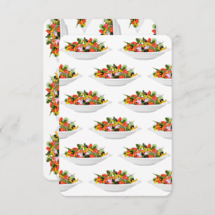 Cartão Coma mais plantas com cartazes de motivação de sal