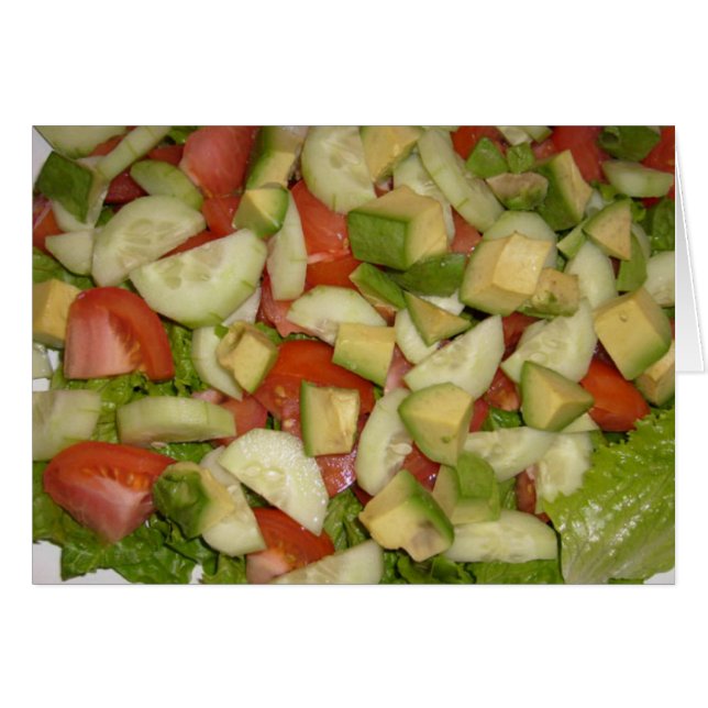 Cartão Coma minha placa de salada (Frente Horizontal)