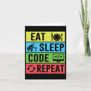 Cartão Coma O Código De Repouso Repete A Programação Engr