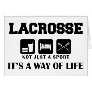 Cartão Coma o Lacrosse do jogo do sono