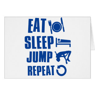 Cartão Coma o salto do sono