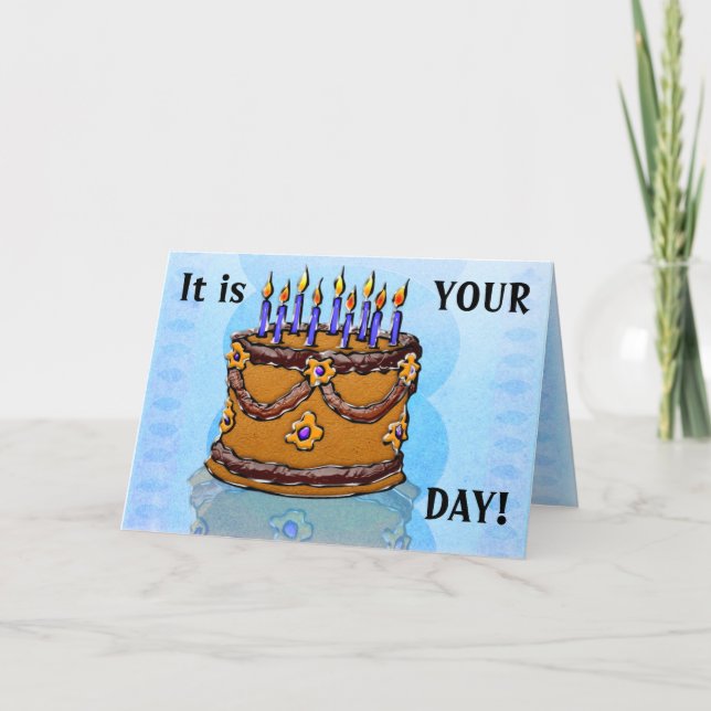 Cartão Coma Seu Bolo Nº 3 (Cartão De Aniversário) (Frente)