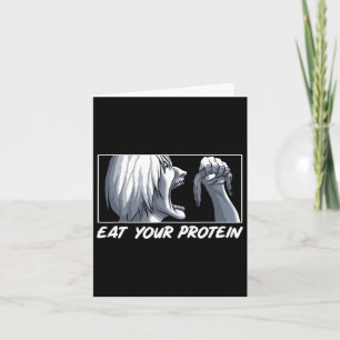 Cartão Coma seu filme de animação de proteína Gym Manga B