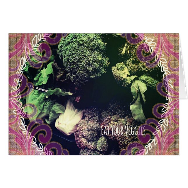 Cartão Coma suas vegetações (Frente Horizontal)