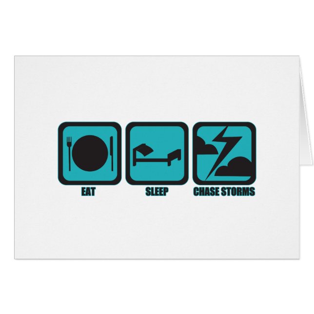 Cartão Coma tempestades da perseguição do sono (Frente Horizontal)