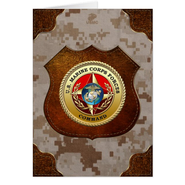 Cartão Comando das Forças Armadas dos EUA (MARFORCOM) [3D (Frente)