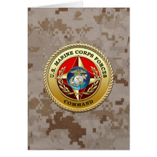 Cartão Comando das Forças Armadas dos EUA (MARFORCOM) [3D