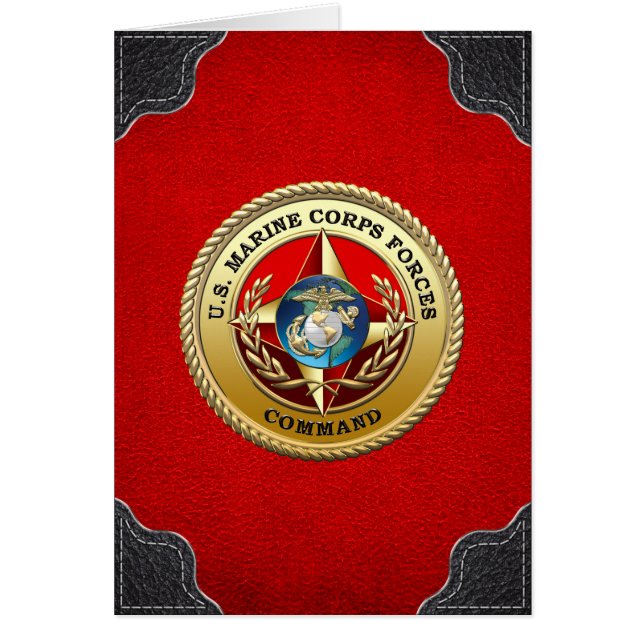 Cartão Comando das Forças Armadas dos EUA (MARFORCOM) [3D (Frente)