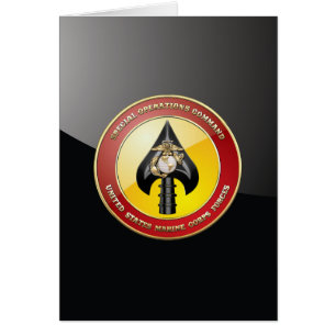 Cartão Comando de Operações Especiais USMC (MARSOC) [3D]