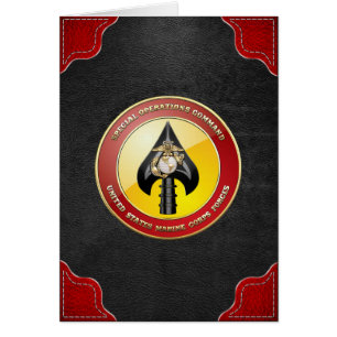 Cartão Comando de Operações Especiais USMC (MARSOC) [3D]