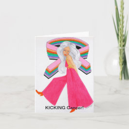 Cartão Combate ao desenho original do Cancer/Sobrevivente
