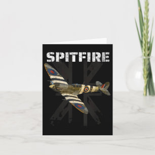 Cartão Combate Ao Spitfire Ww2 No Avião De Combatente Bri