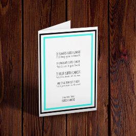 Cartão Combate ao Suporte a Canceres