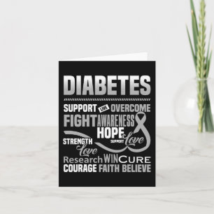 Cartão Combater a Consciência da Diabetes Suporte à Esper