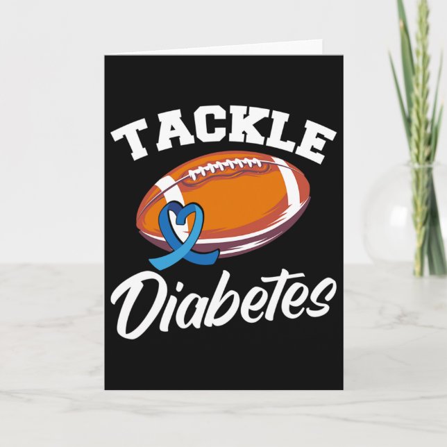 Cartão Combater a Diabetes T1d Sensibilização do Guerreir (Frente)