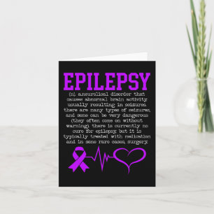 Cartão Combater a Epilepsia Epiléptica e a Sensibilização