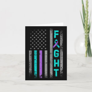 Cartão Combater a Prevenção do Suicídio Sensibilização Am