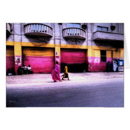 Cartão Combinação dos edifícios, Dakar, Senegal