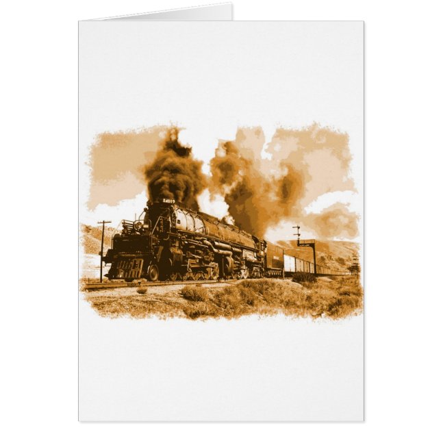 Cartão Comboio A Vapor (Frente)