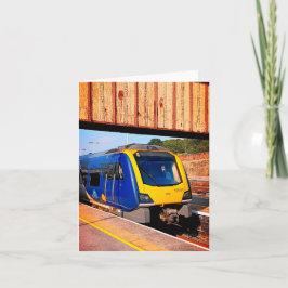 Cartão Comboio azul e amarelo, Sheffield