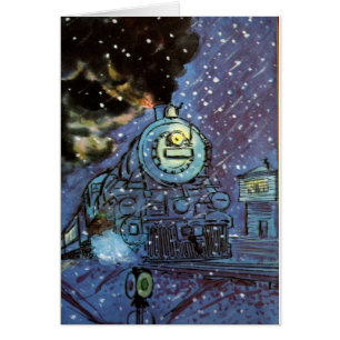 Cartão Comboio de neve