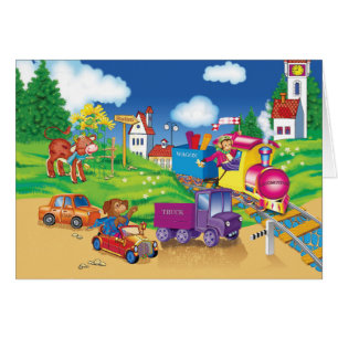 Cartão comboio e carro