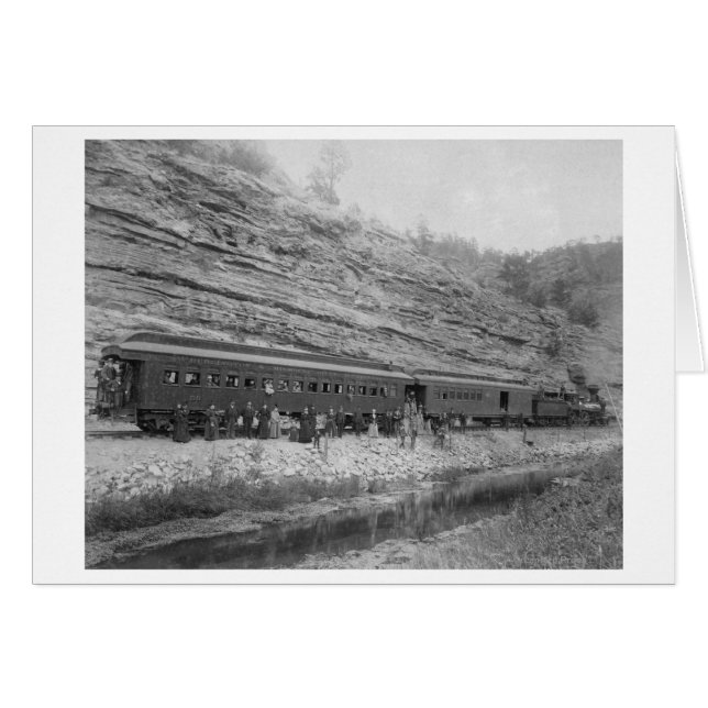 Cartão Comboio em Burlington e Missouri (Frente Horizontal)