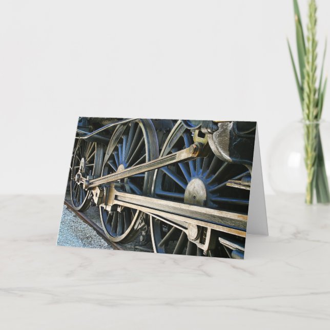 Cartão Comboios De Locomotiva A Vapor De Volta À Via Come (Frente)