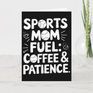 Cartão Combustível de Mãe de Esportes Café Paciência Vend