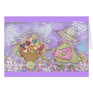 Cartão Comece cada dia com um coração grato!