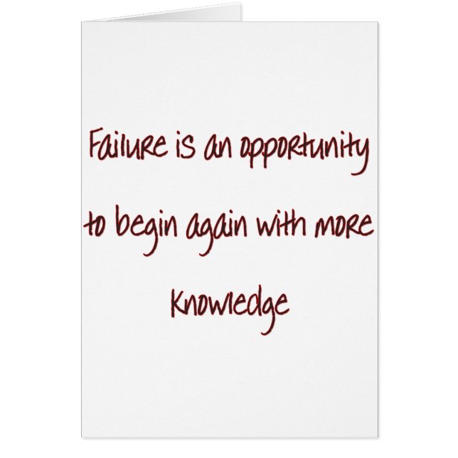 Cartão Comece outra vez (Frente)