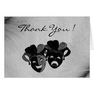 Cartão Comédia e Teatro Tragédia Obrigado