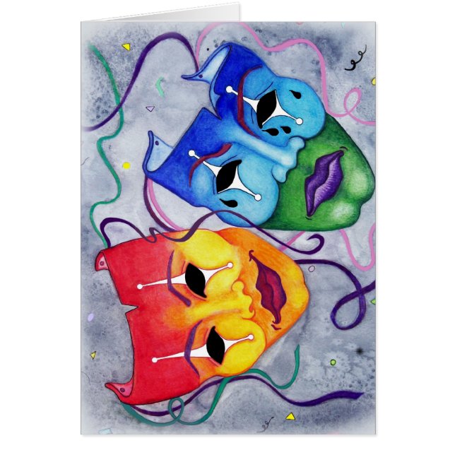 Cartão Comédia e Tragédia (Frente)