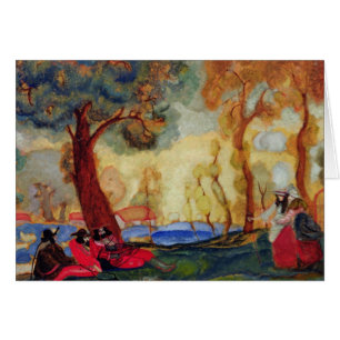 Cartão Comediantes judaicos que descansam, 1910s