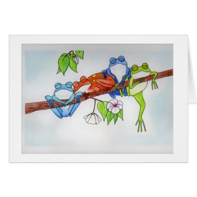 Cartão Comedor de rãs (Frente Horizontal)