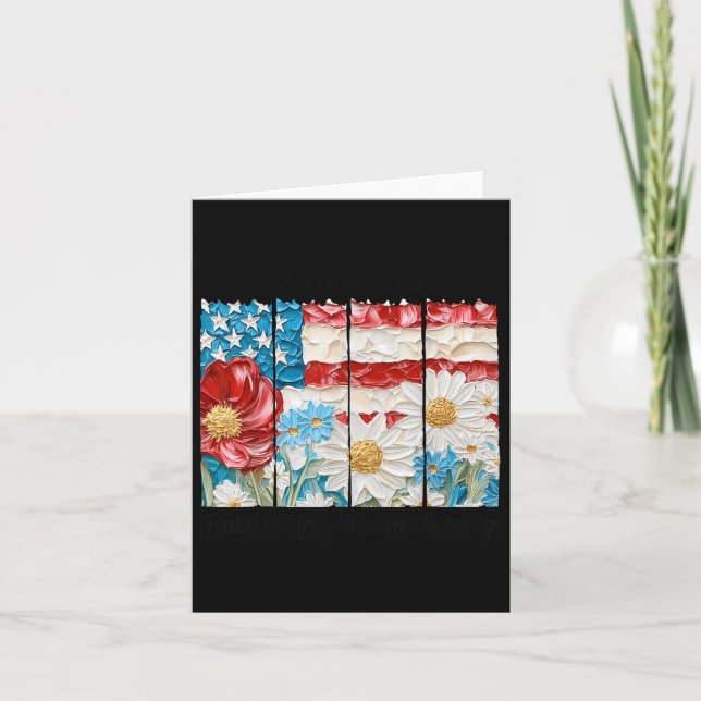 Cartão Comemoração do 250º aniversário da América 250 ano (Frente)