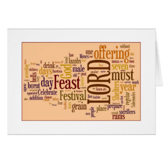 Cartão Comemorando o banquete