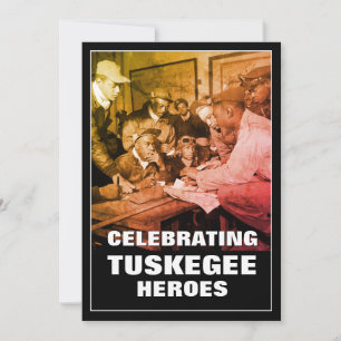 Cartão Comemorando o DIA DOS PILOTOS DE TUSKEGEE