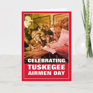 Cartão Comemorando o Dia dos TUSKEGEE AIRMEN