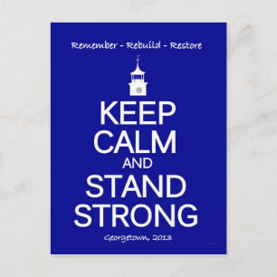 Cartão Comemorativo de Incêndio de Georgetown Stro