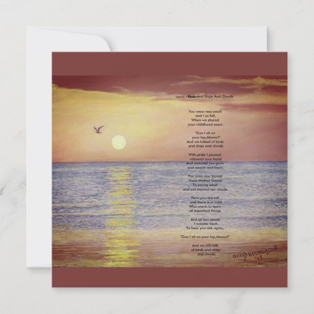 Cartão Comemorativos Folha Única (Frente)