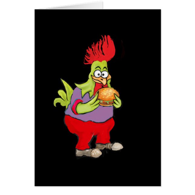 Cartão ** Comendo ** (Frente)