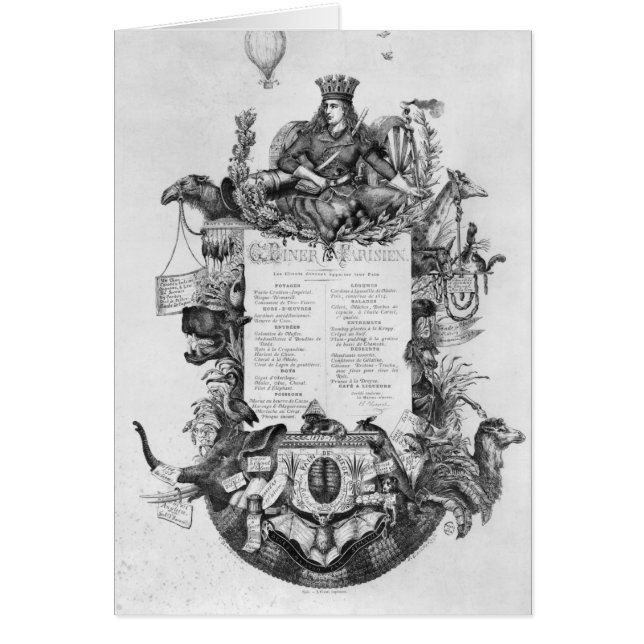 Cartão Comensal grande Parisien, (Frente)