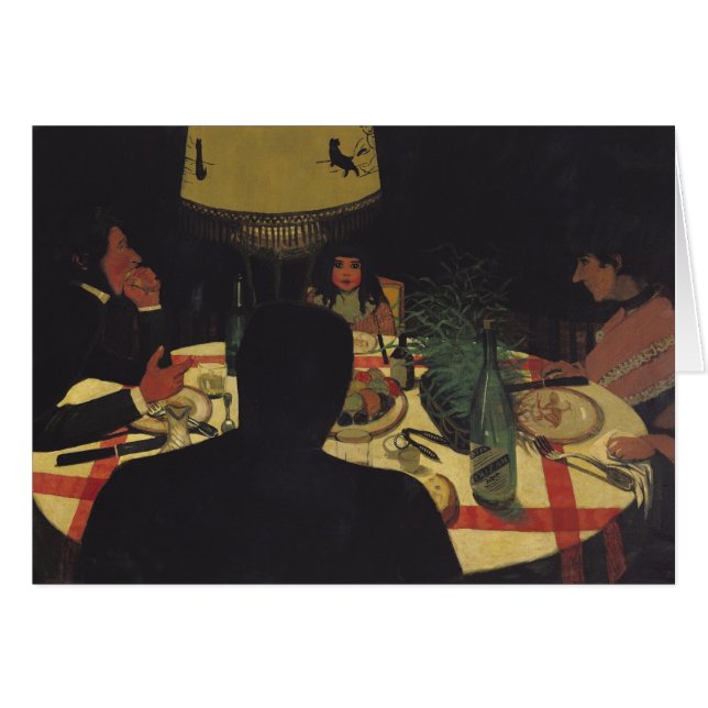 Cartão Comensal pelo Lamplight, 1899 (Frente Horizontal)