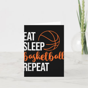 Cartão Comer Dormir Basquete Repetir Diversão Esporte Mot