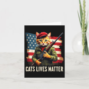 Cartão Comer Gatos Vive Problema Engraçado Donald Trump 2