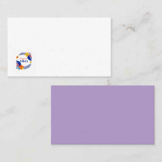 cartão comercial (Frente/Verso)